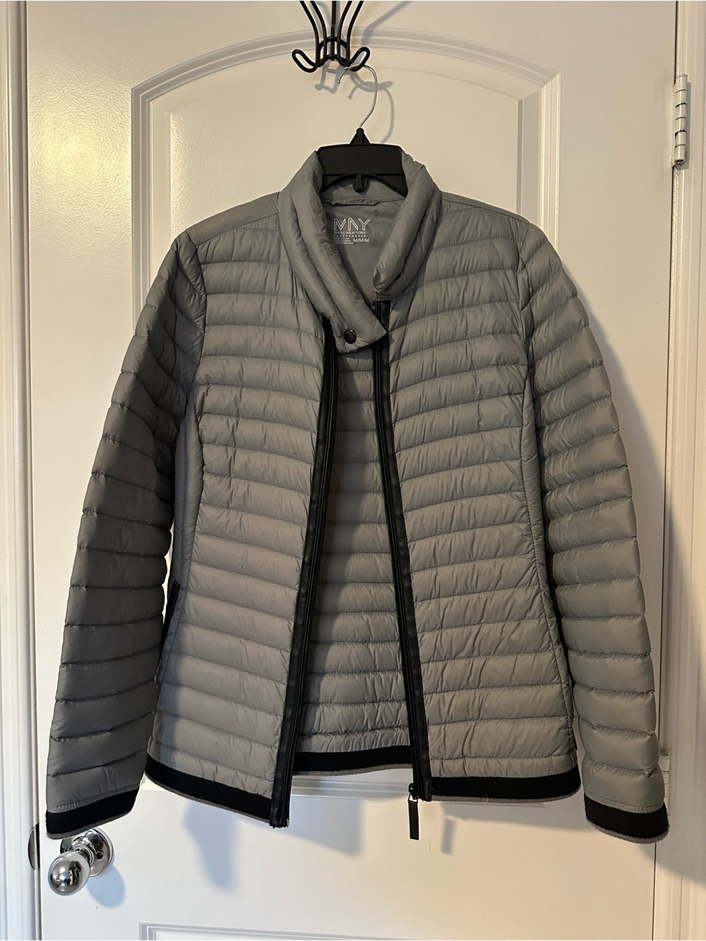 Marc New York Quilted Lightweight Puffer Jacket - Light Gray